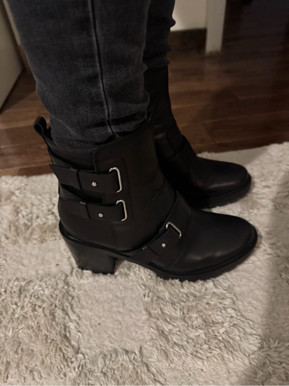 Marc Fisher Black Heeled Boots